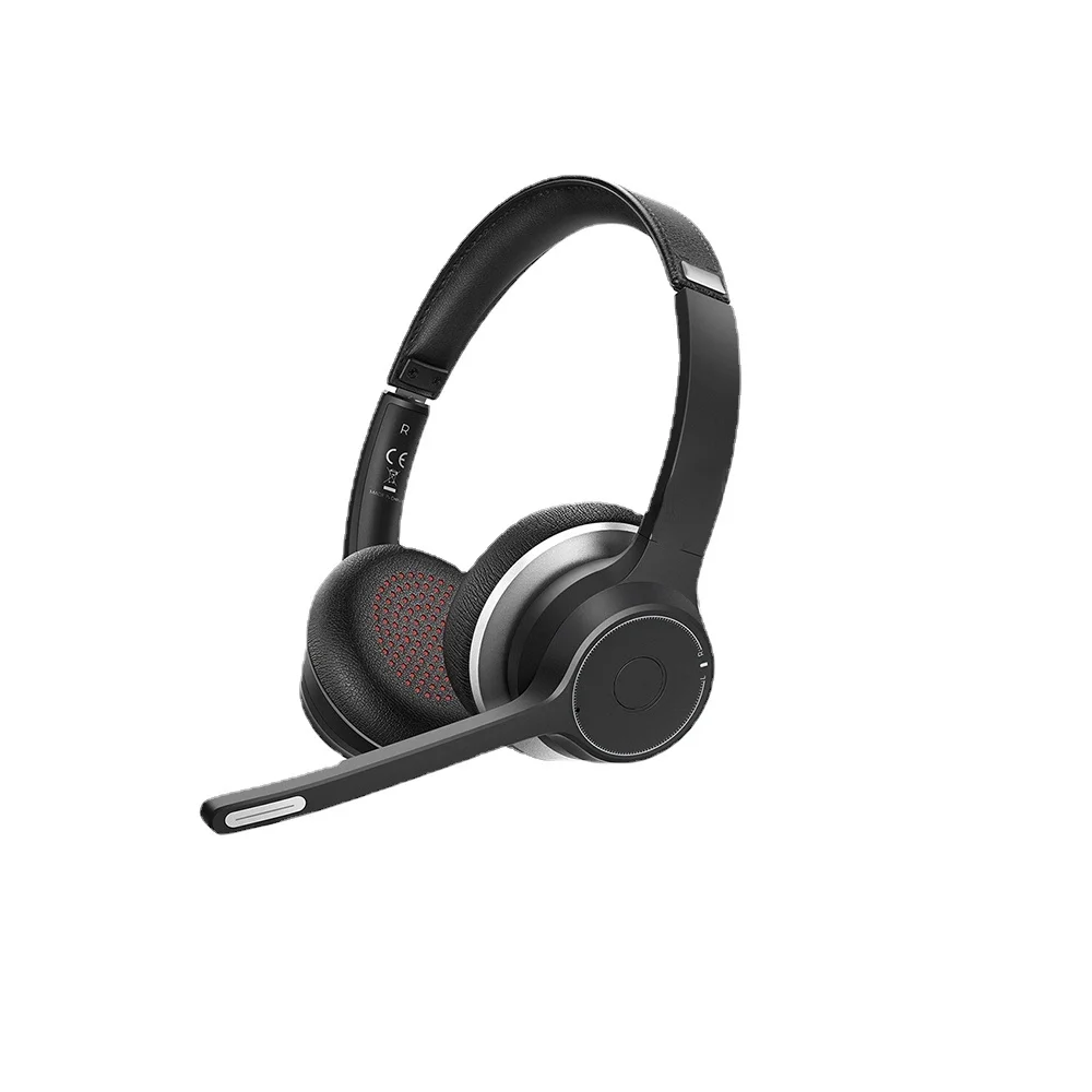 

HC5 Bluetooth 5.0 Headset For Call Center Driver Office Wireless Wired 2 in 1 22h Battery Life CVC 8.0 Noise Cancelling Mic