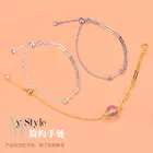 Чувство дизайна, одна игла шить цепи толстый каблук цепь ручной орнамент diy925 стерлингового серебра браслет темперамент девушки