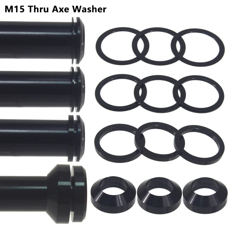 Шайба велосипедная сквозь для оси m15x0 5 мм/1 мм/2 мм шайба s m12x7 велосипедные втулки