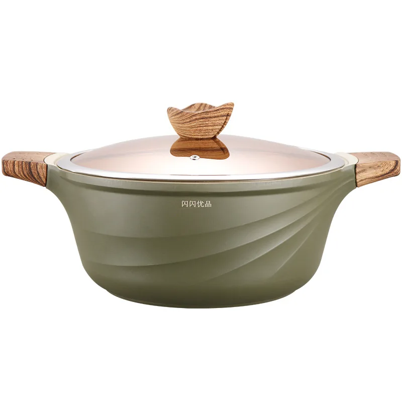 

3 Size Induction Cooker Special Saucepan Household Soup Pots Maifan Stone Non-Stick Pan Japanese Style Stew Stockpot Kitchen Pot
