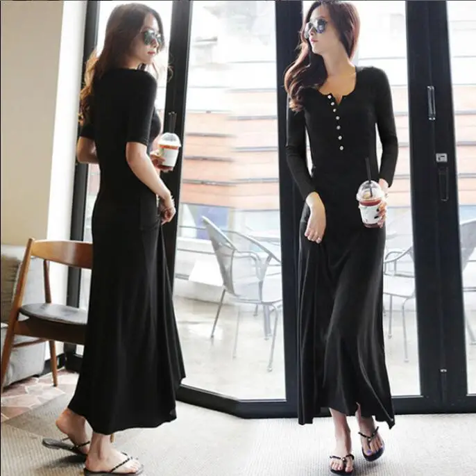 

Осень 2019, женское однотонное платье с V-образным вырезом и длинным рукавом, модное повседневное облегающее вечерние кантное вечернее тонкое...