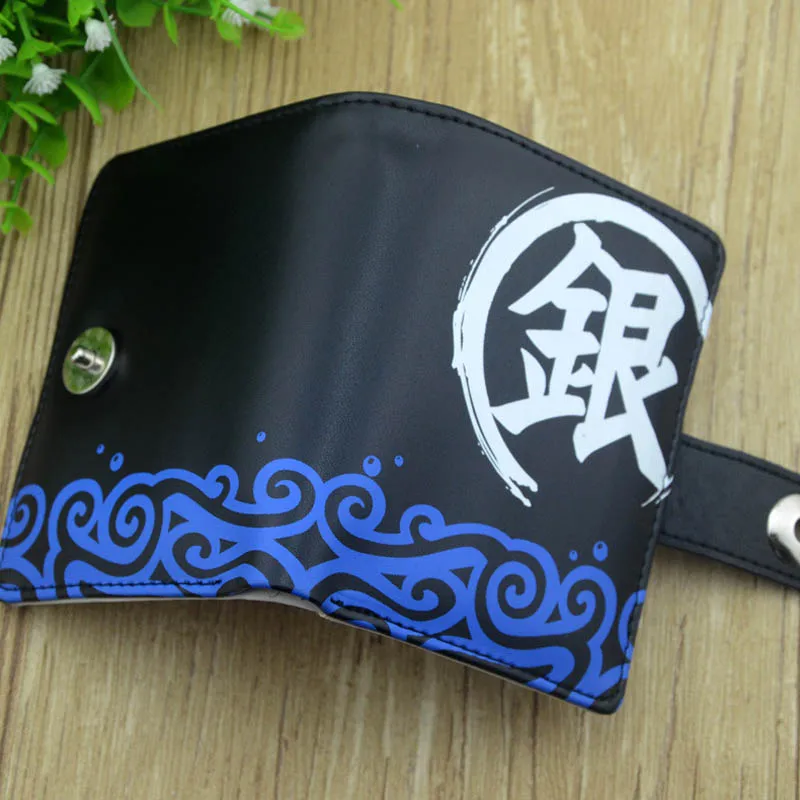 Аниме GINTAMA короткий кожаный кошелек комикс Sakata Gintoki портмоне | Багаж и сумки