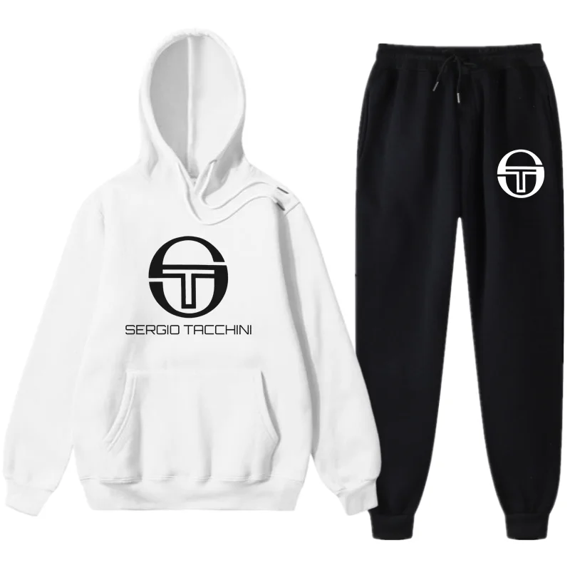 

Костюм спортивный мужской из 2 предметов, Повседневная Толстовка, штаны, свитшот, спортивная одежда, осень-зима