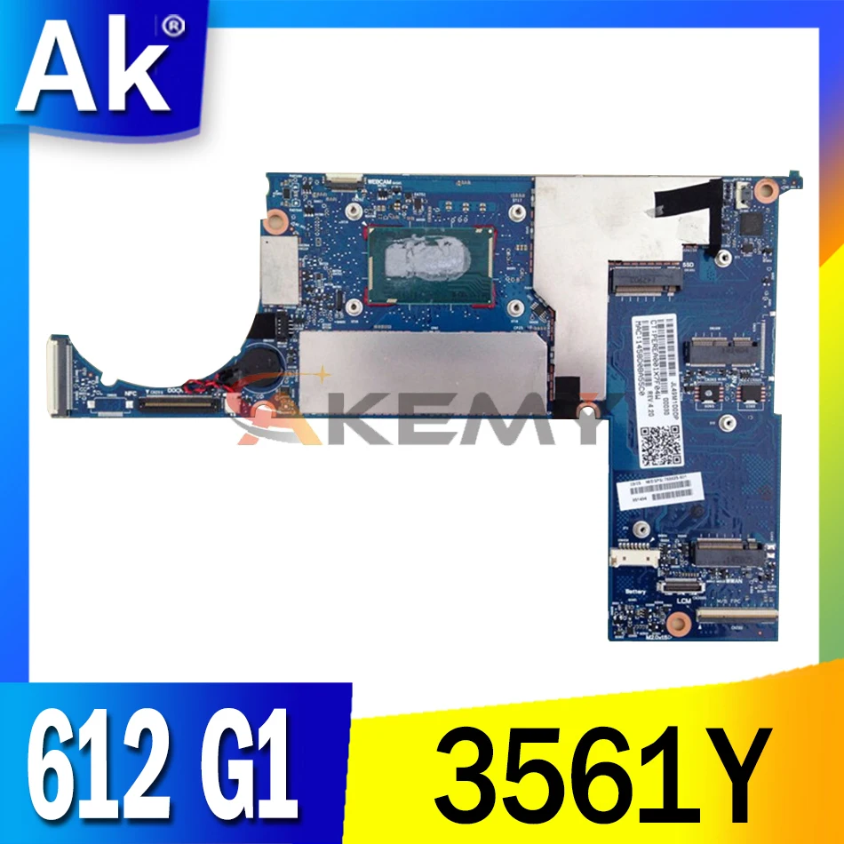 

766628-501 766628-601 Laptop motherboard For HP Pro X2 612 G1 Pentium 3561Y Notebook Mainboard 6050A2627701-MB-A02 SR1DG