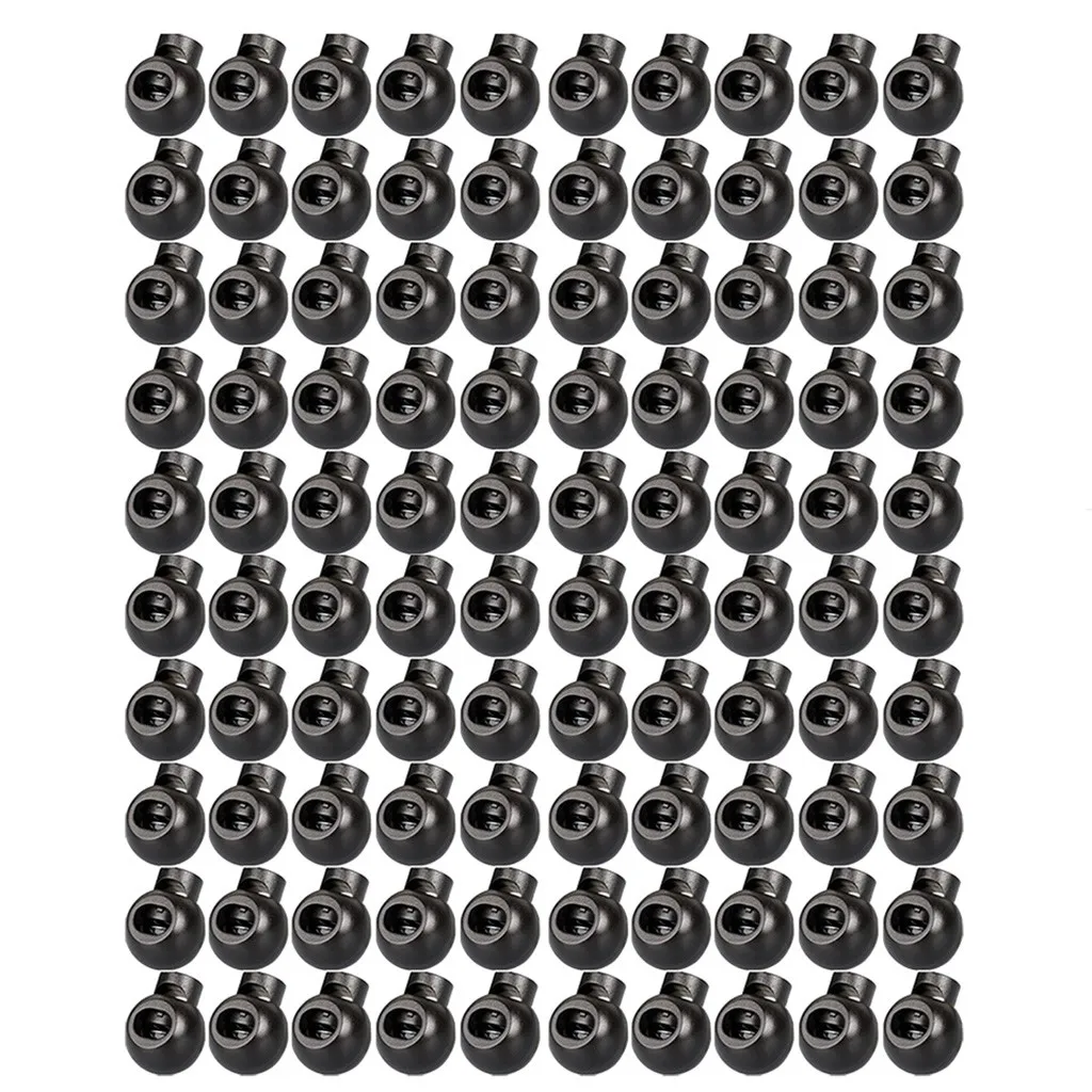 

500pcs Rope Cord Locks Clip End Round Ball Shape Luggage Lanyard Stopper Sliding Filter Face Mask Fixed Extended Comfortable