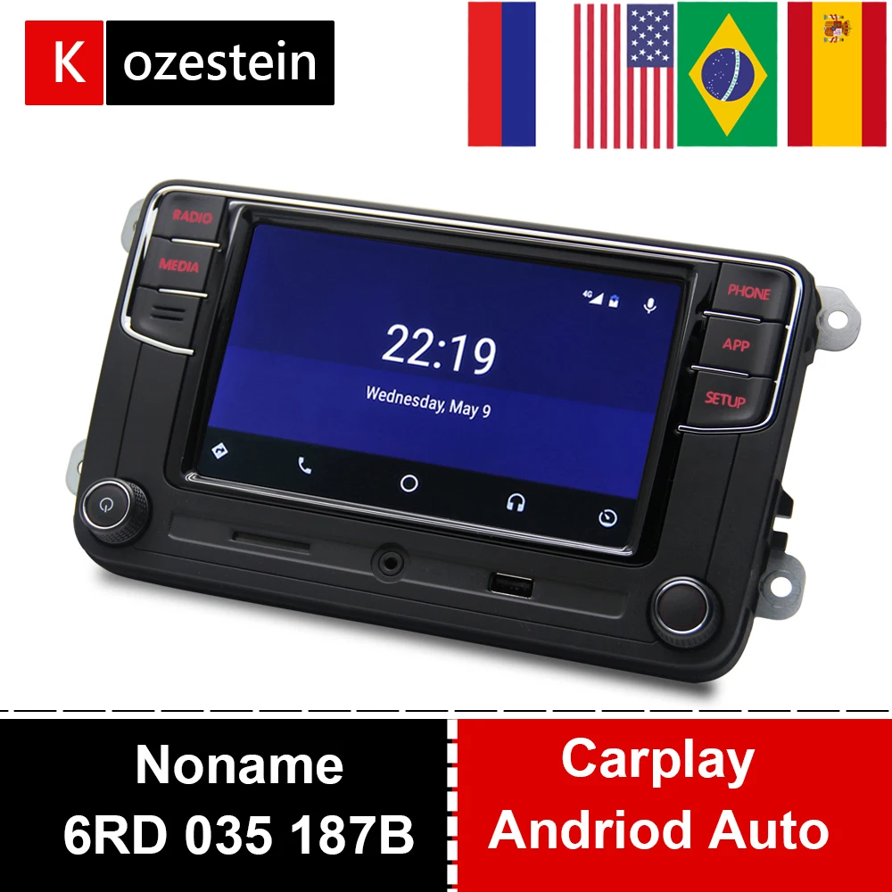 Noname RCD330 Plus Android Auto Carplay MIB 6RD035187B автомобильное радио для VW SKODA Polo Golf Passat MK5 MK6 B6 B7 EOS