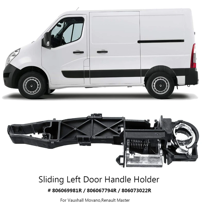 Левая сторона раздвижной двери держатель ручки для Opel Vauxhall Movano Master 806069981R 806067794R