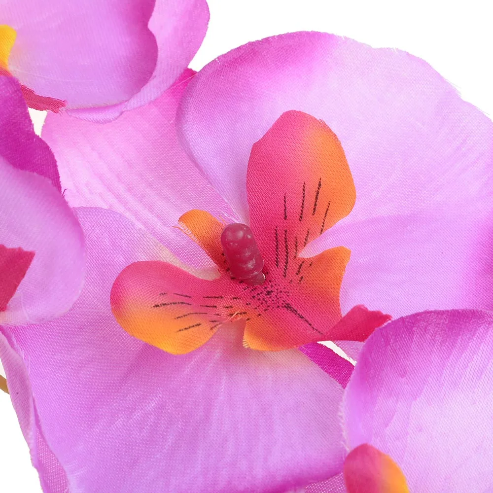 

Simulation Single Branch 8 Small Phalaenopsis Plastic Fake Flower Holiday Party Simulation Craft Flower Interior Decoration