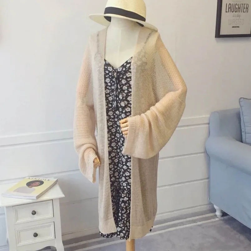 

New Sweater Women Knitted Cardigan Female Sweaters Korean Long Sleeve Top Femme Knitting Coat Loose Lazy Clothes Style Out 2021