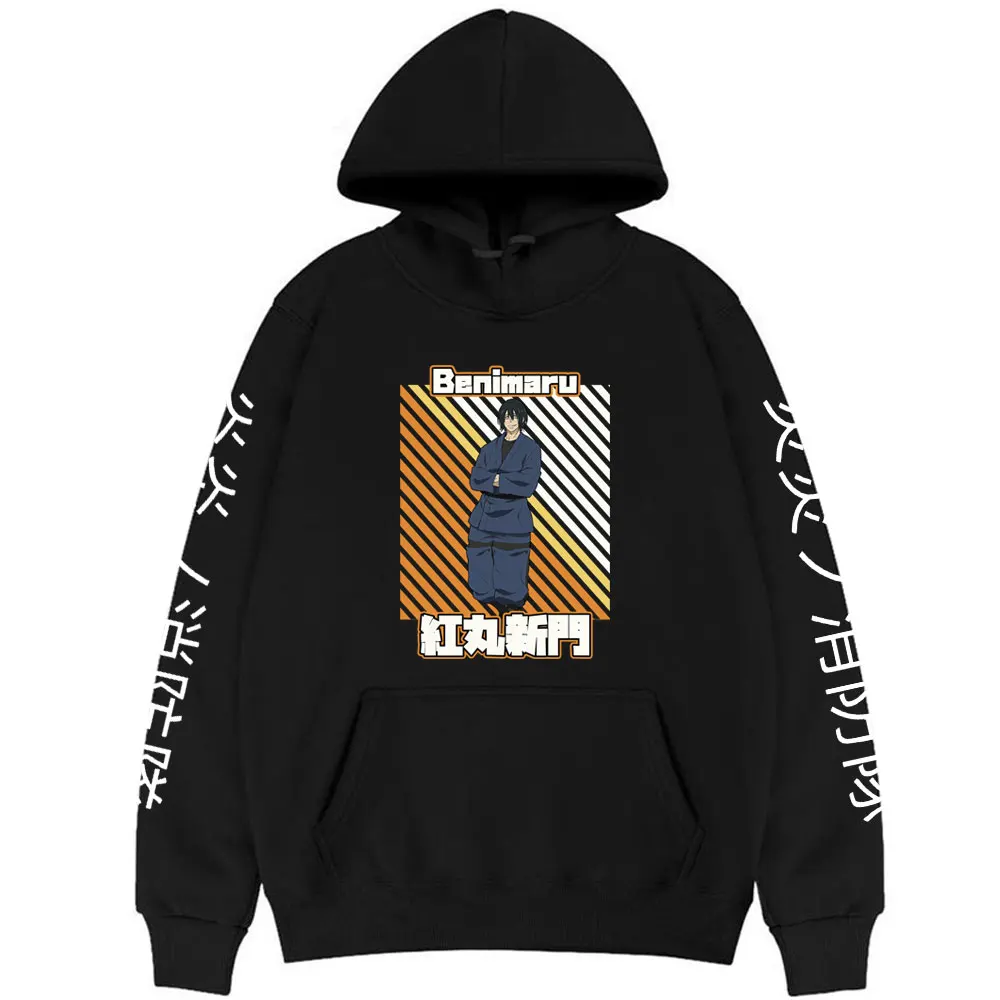 

New Men Women Autumn Winter Hoodies Manga Fire Brigade of Flames Hoodie Anime Fire Force Hoody Shinmon Benimaru Hooded Outerwear