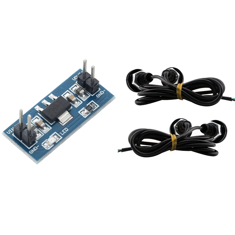 5 Pcs Accessories: 4 Car 12V 23Mm Dual Color Switchback 4014 12 Led Drl Eagle Eye Daytime Light & 1 6.0V-12V To 5V AMS11 | Электроника