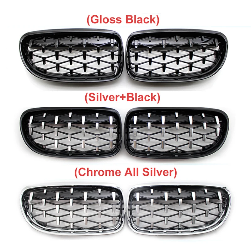 Пара для BMW E90 E91 3 серии 320i 323i 325i 328i 330i 2005 2012 Алмазная решетка метеорный стиль