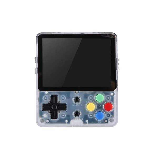 DATA FROG 2.6 Inch Mini Handheld Game Console LDK Retro Video Game Family TV Classic Portable Handheld Gamepad Support AV Output - Цвет: 02 transparent