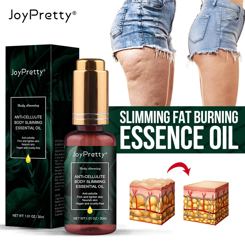 

Cellulite Slimming Oil Lose Weight Slim Down Cream Fast Fat Burning Grape Seed Essence Oil Belly Thigh Body Slimming Products