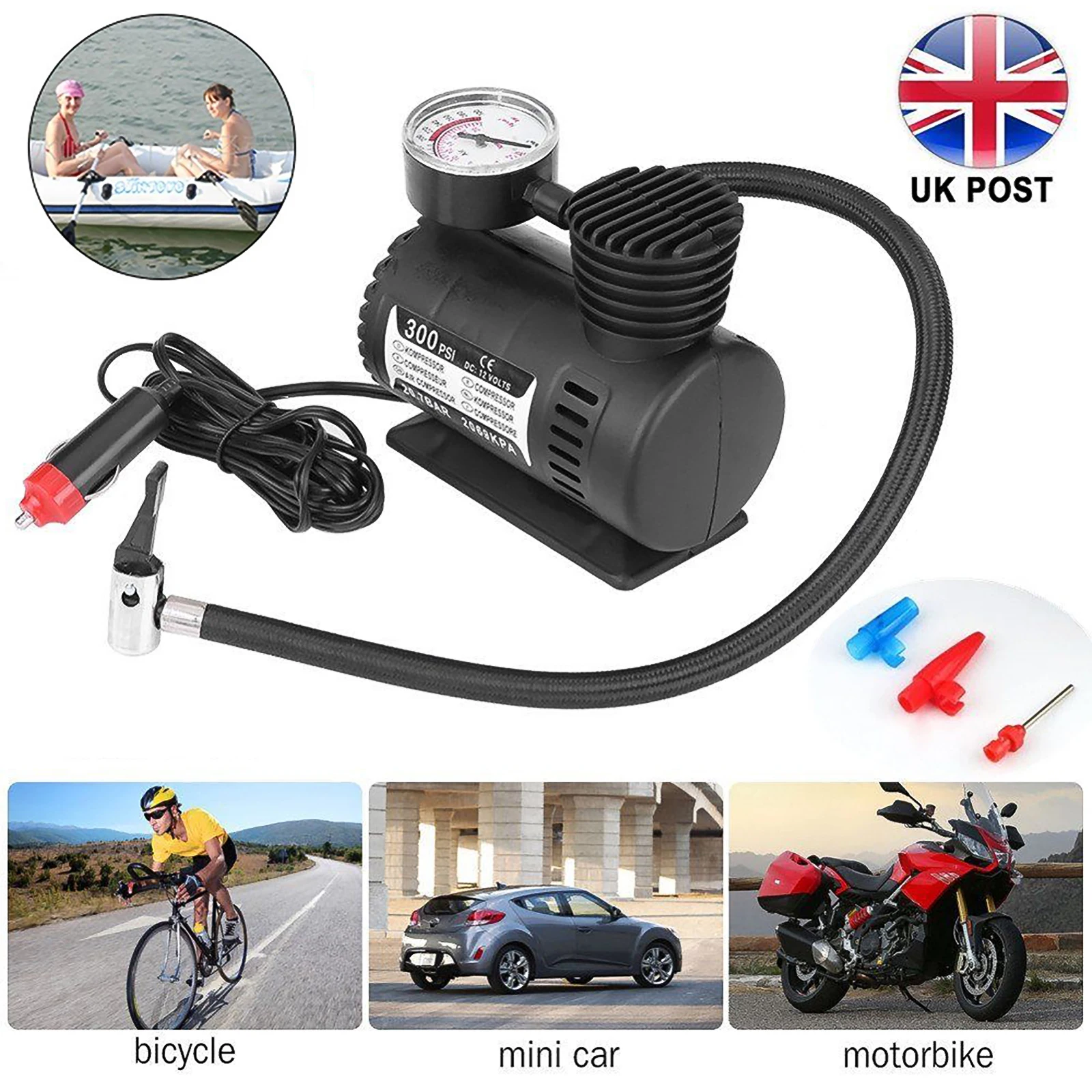 Универсальный автомобильный портативный воздушный насос 12 В|Насосы| |