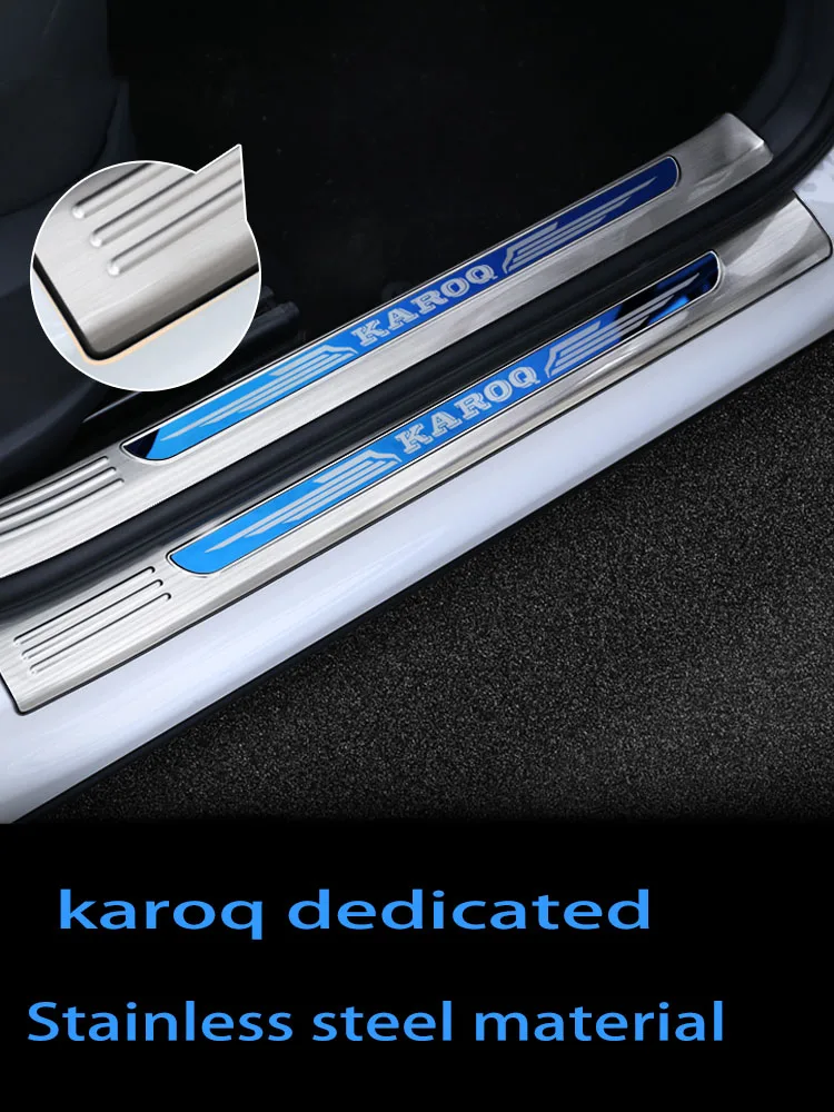 

For Skoda KAROQ Stainless Steel Threshold Bar Shield Trunk Guard Threshold Shield Anti-scratch Car Dedicated Accessories