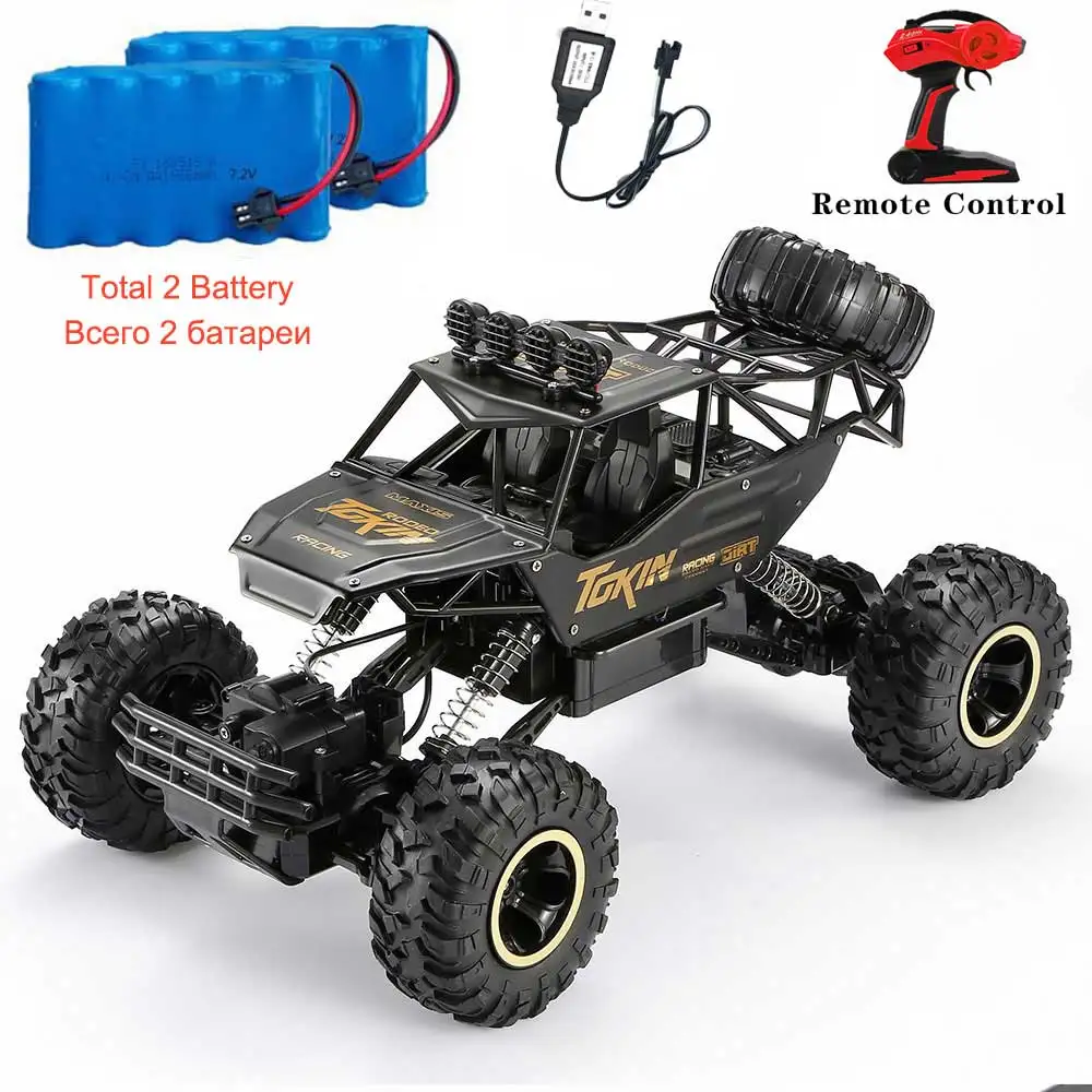 37cm Black 2 battery Радиоуправляемая машина 1/12 4WD с дистанционным управлением высокоскоростная машина 2,4 Ghz электрические радиоуправляемые игрушки Monster Truck Багги внедорожные Автомобили детские подарки - Цвет: 37cm Black 2 battery