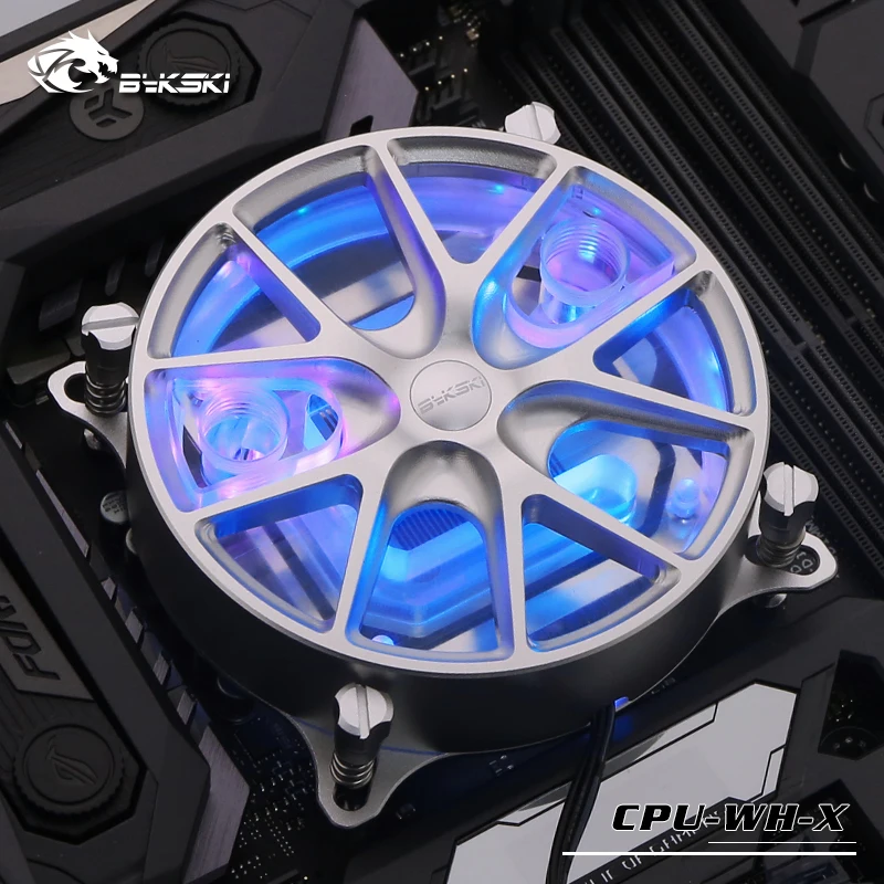 

Блок водяного охлаждения процессора Bykski используется для INTEL LGA1150 1151 1155 1156 LGA2011 2066 X299 медный радиатор 5 в RGB 3PIN Header
