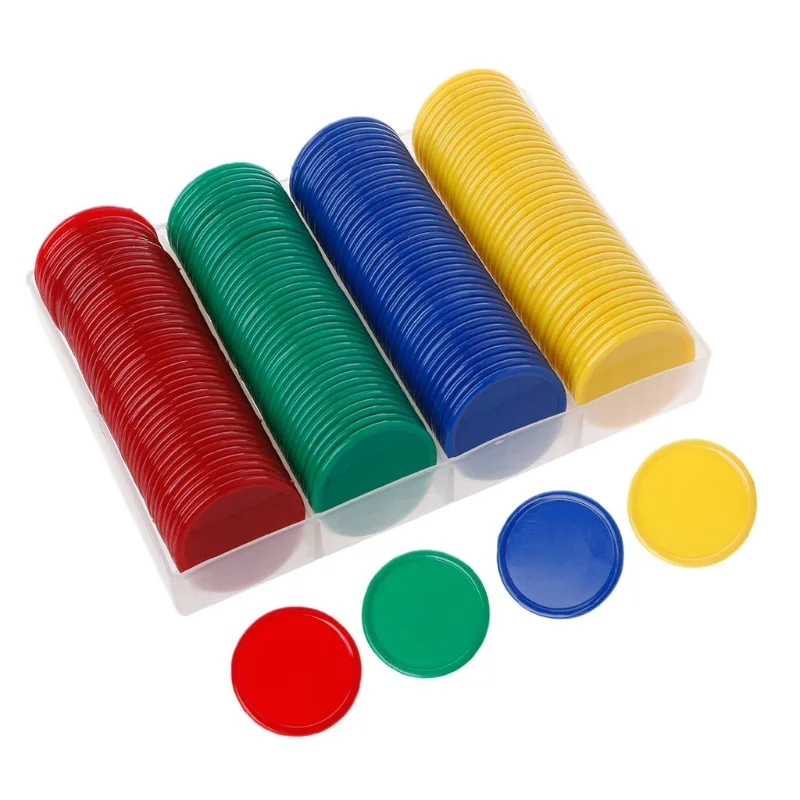 

160PcsCount Bingo Chips Markers for Bingo Game Cards Plastic for Classroom Children Birthday Party Carnival Bingo Games Supplies