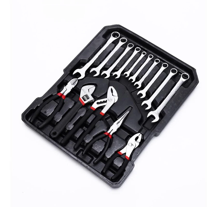 187 pieces of hardware tool set aluminum trolley case portable vehicle-mounted multi-function box combination | Инструменты