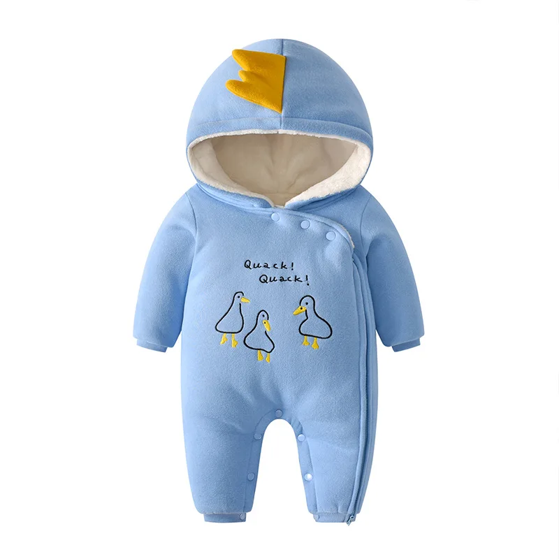 

2020 Baby Clothes Winter &Autumn New Born Infant Boys Girls Warm Thick Jumpsuit Hooded Outfits Snowsuit Coat Kids Romper