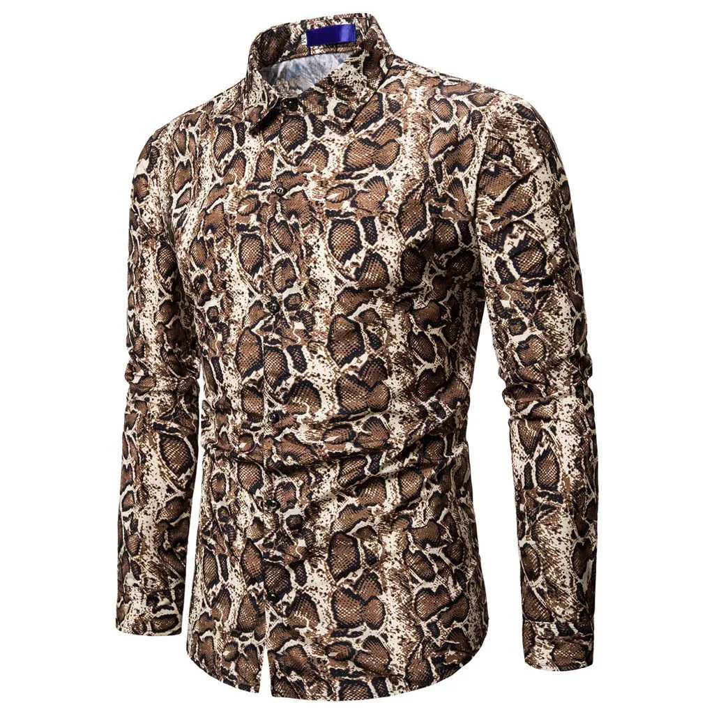 Мужская осенняя и зимняя блузка модная рубашка с длинным рукавом деловая