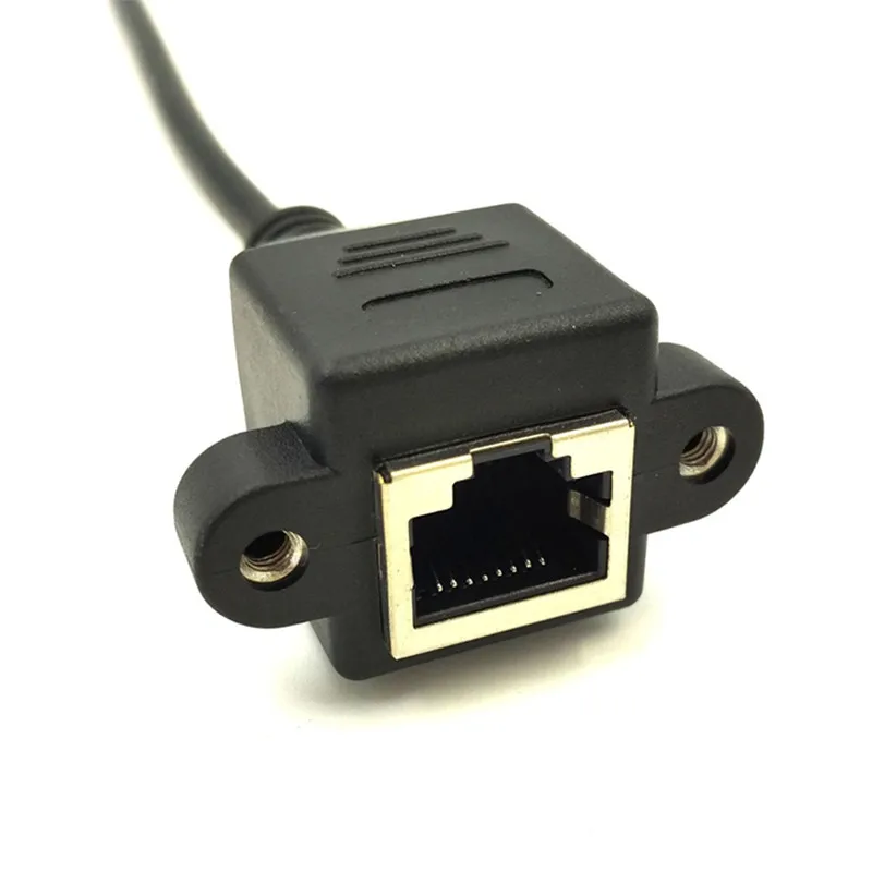 Угловой 90 RJ45 Cat5e 8P8C FTP STP UTP Cat5 между мужчинами и женщинами для крепления на панели