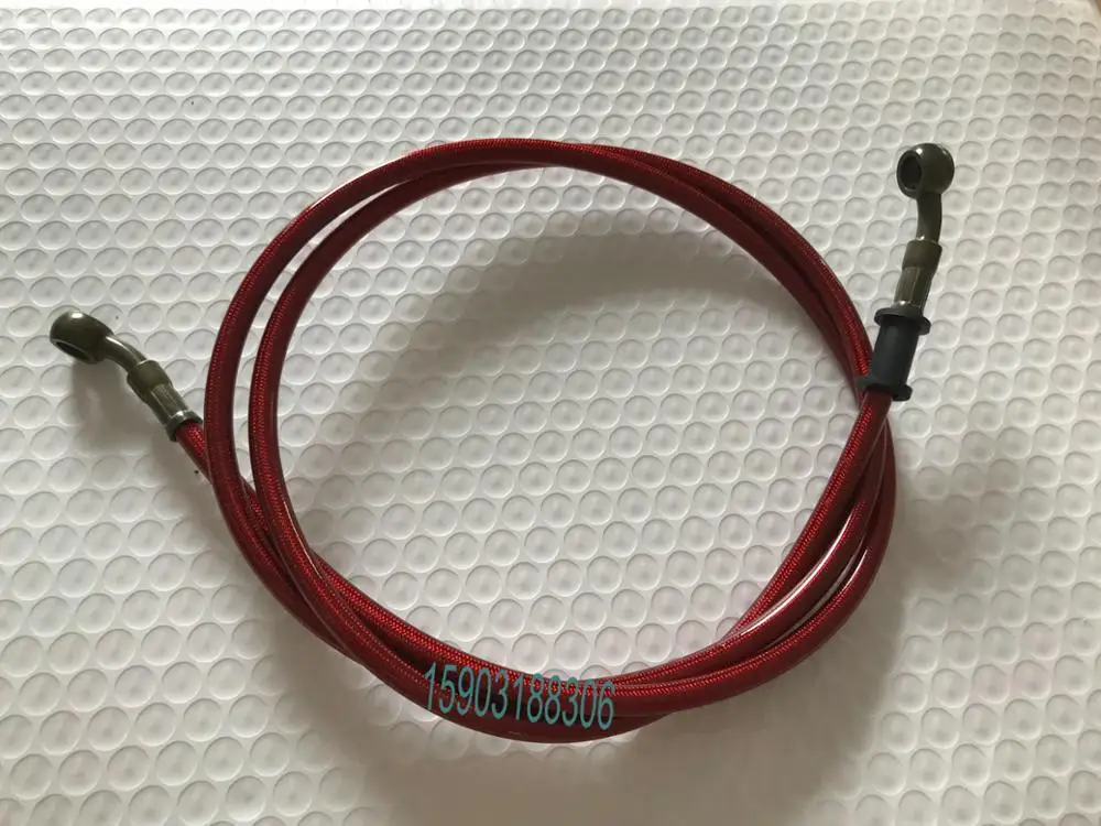 90CM-length-Colorful-Universal-Braided-Stainless-Steel-Brake-Clutch-Oil-Hoses-Line-Pipe-Cable-With-Banjo | Автомобили и мотоциклы