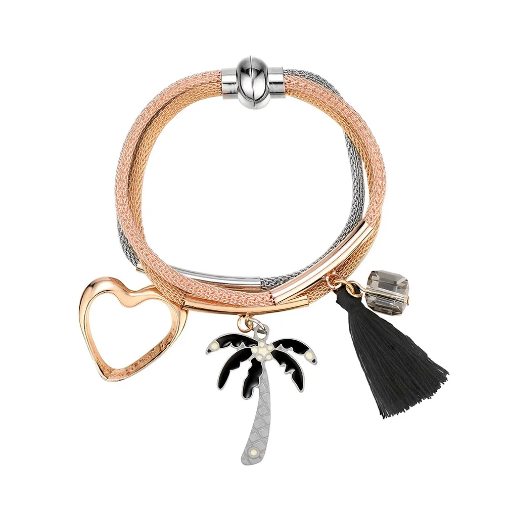 Модные браслеты для женщин маленькие предметы жемчужный браслет с подвеской