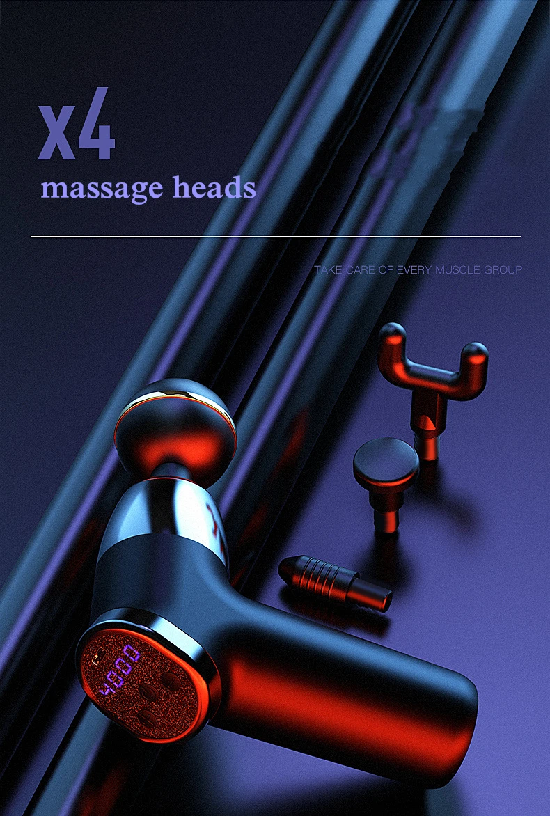 

Mini Electric Massager Gun Rechargable High Power Deep Muscle Relaxation Massager Body Therapy Relieve Fatigue Pain for Sportmen