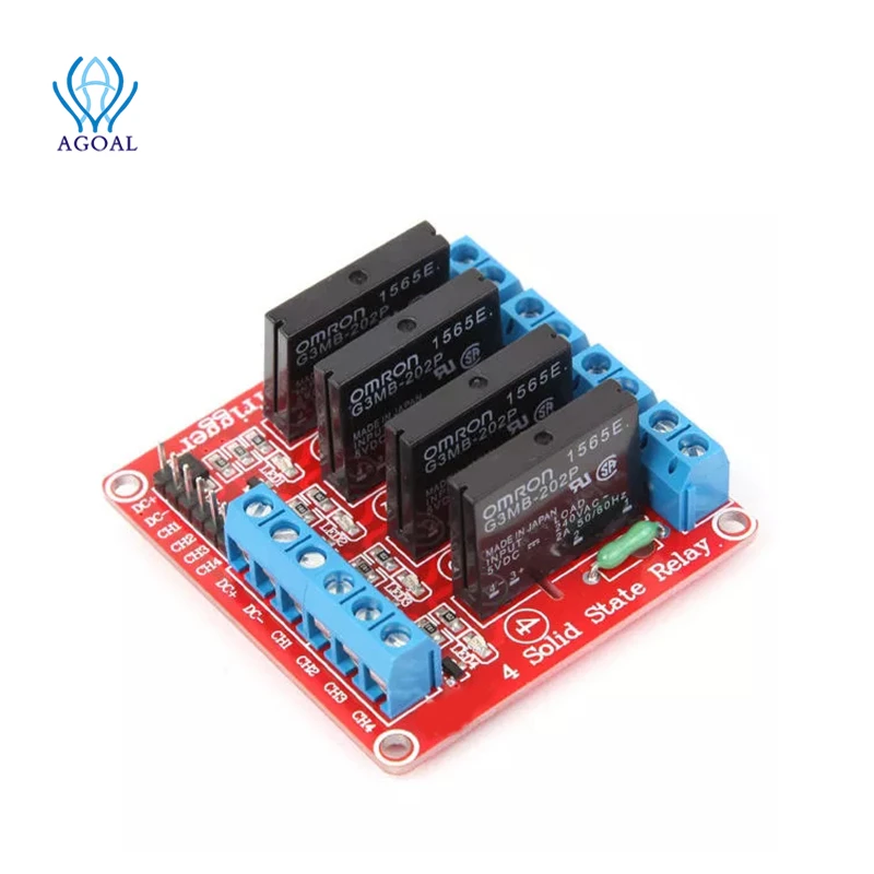 Твердотельное релейное устройство 5 В 4 канала высокая выходная мощность