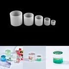 Цилиндрическая силиконовая форма DIY эпоксидная смола свечи прессформы ароматерапия свечи восковые формы глина штукатурка Ремесло литье формы домашний декор