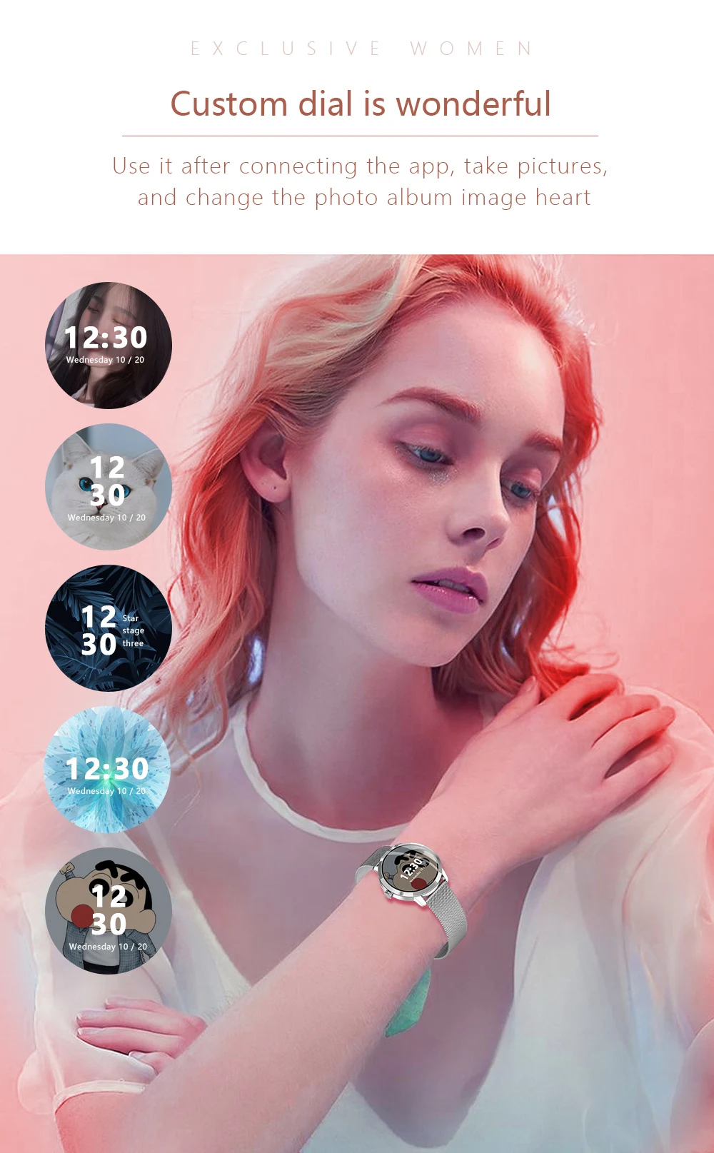 Женские Смарт-часы 39 мм с измерением пульса и уровня кислорода в крови - купить по