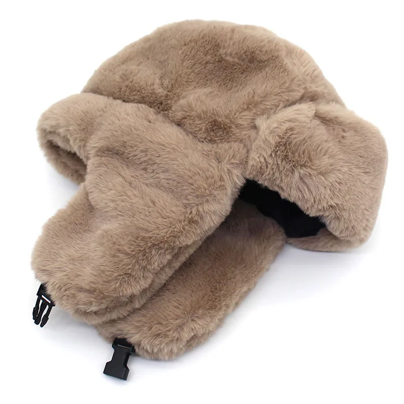 2020 autumn and winter new thick warm hat men women fashion solid color Lei Feng outdoor wind cold cycling earmuffs | Аксессуары для