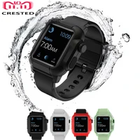 waterproof luminous casestrap for apple watch band 44mm40mm42mm iwatch bracelet case apple watch series 3 5 se 6