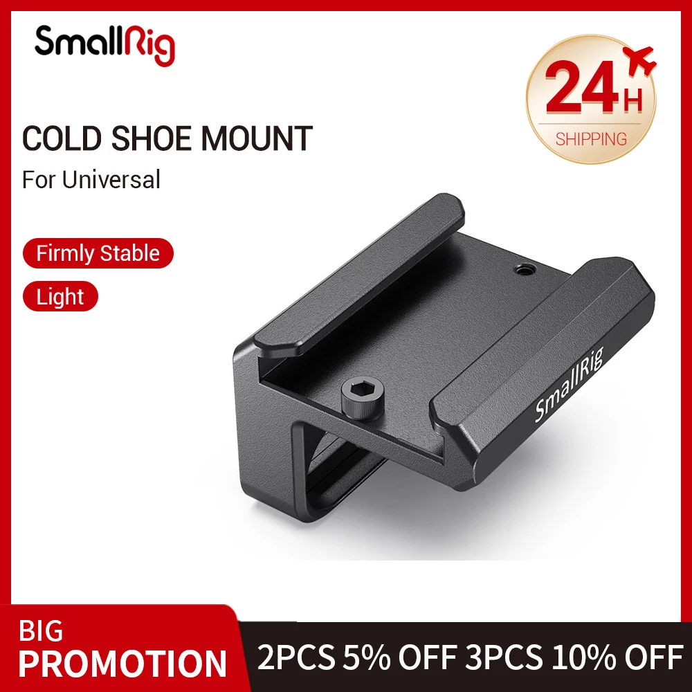 

SmallRig Cold Shoe Mount DSLR Camera Clamp Compatible with SmallRig A7III A7RIII Z6 Z7 L Bracket L Plate for Microphone DIY 2736