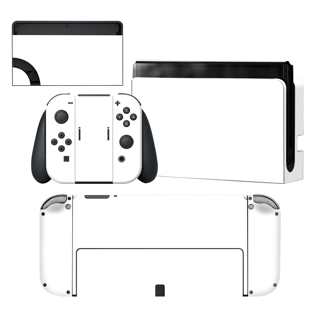 

Pure White Color Nintendoswitch Skin Cover Sticker Decal for Nintendo Switch OLED Console Joy-con Controller Dock Vinyl