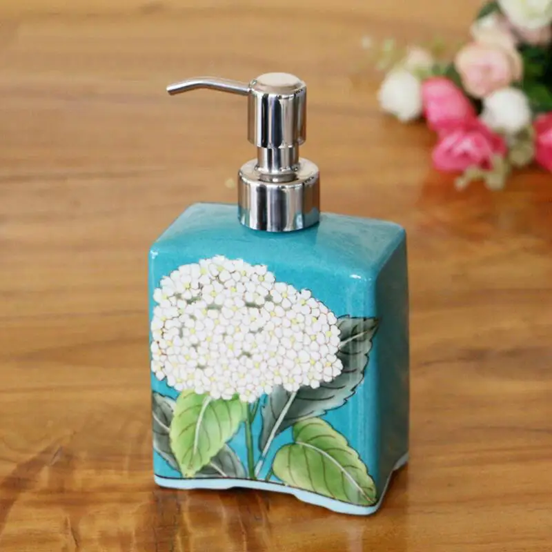 Красивая ручная краска коллекционный домашний дозатор мыла Фарфоровые