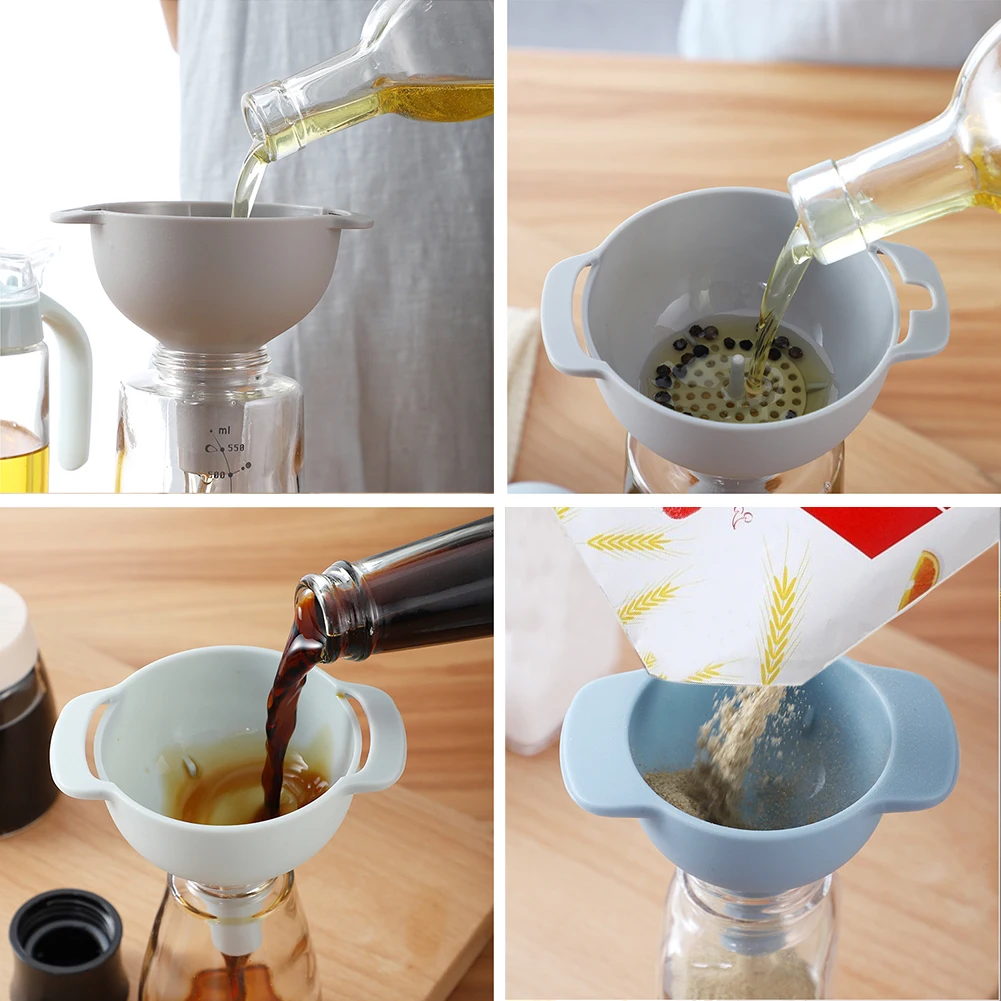 Маленький Средний Большой выбор жидкой пластиковой воронки передача