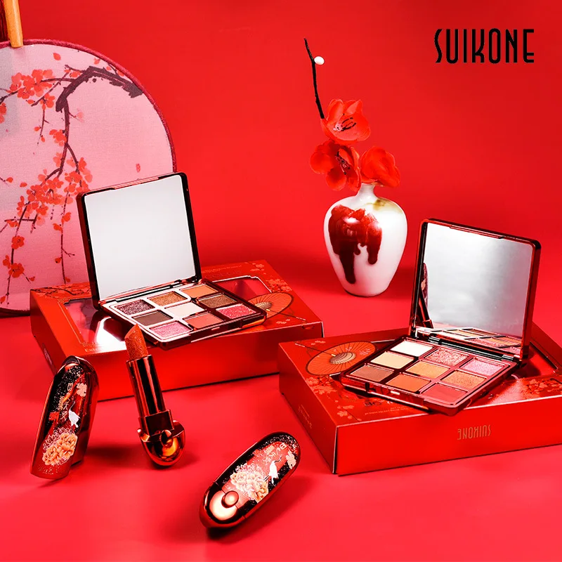 Набор для макияжа Китайская традиционная шикарная династия красная помада +