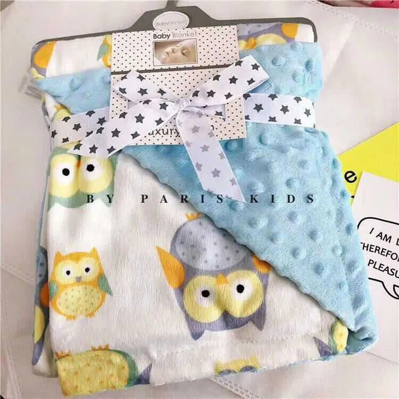 Одеяло Фланелевое для новорожденных пеленка на коляску флисовое постельное