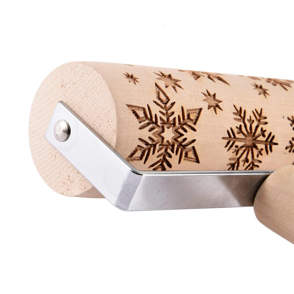 Кухонная печать Скалка лазерная гравировка Прочный ручной охраны окружающей