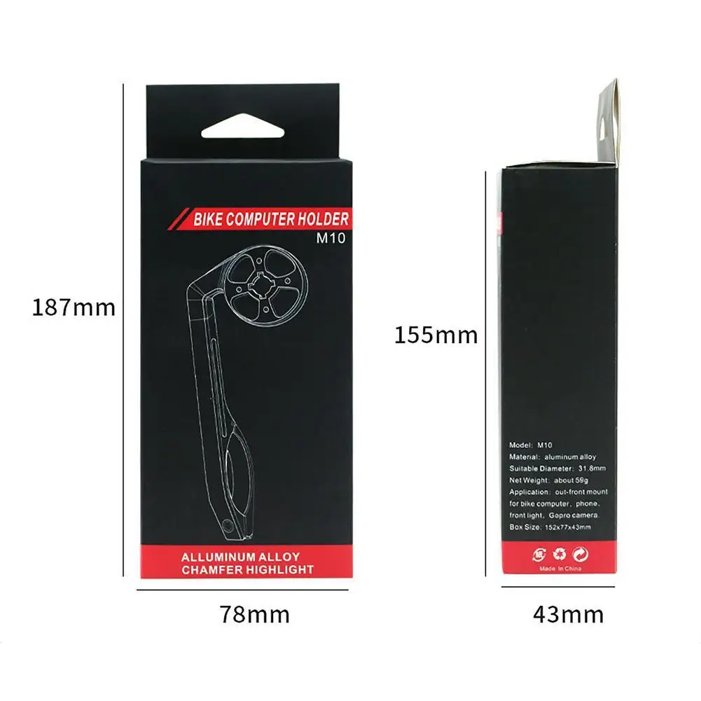 

1 Bicycle Aluminum Alloy Code Table Stand Camera Car Headlight Extension Bracket Cycling Accessories