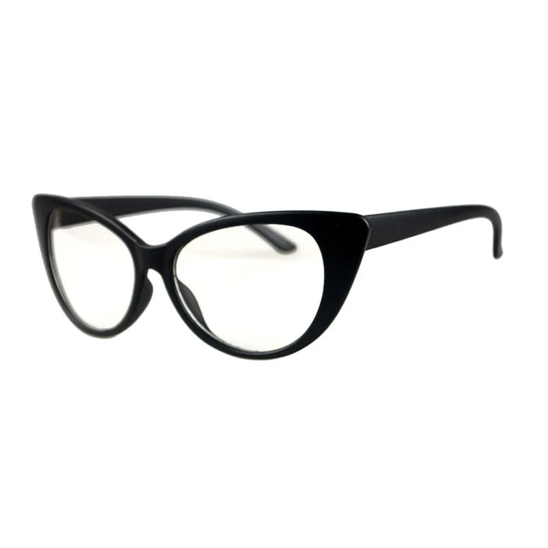 Sand Black Iboode, классические, кошачий глаз, прозрачные линзы, очки, сексуальные, для женщин, очки, простые, оправа, Ретро стиль, кошачий глаз, элегантные женские очки Oculos - Цвет оправы: Sand Black