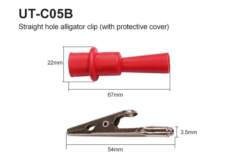 

UNI-T зажим типа крокодил UT-C05A/UT-C05B