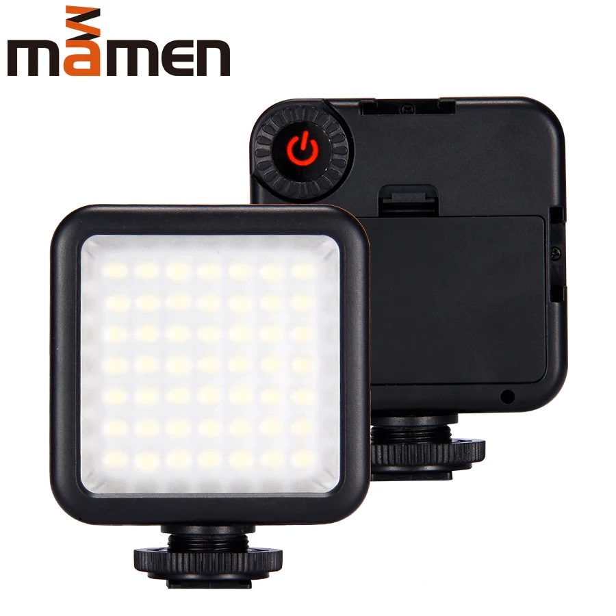 MAMEN MINI 49 светодиодный светильник для видеосъемки камеры Youtube с регулируемой