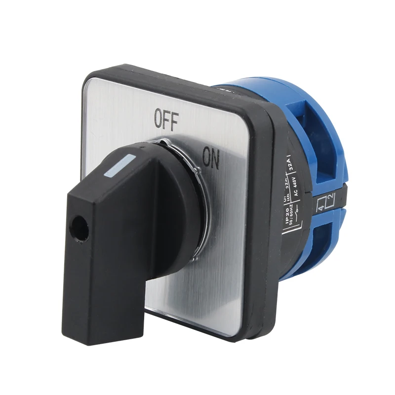 660V 32A 1 полюс переключения поворотный кулачковый переключатель Серебряный