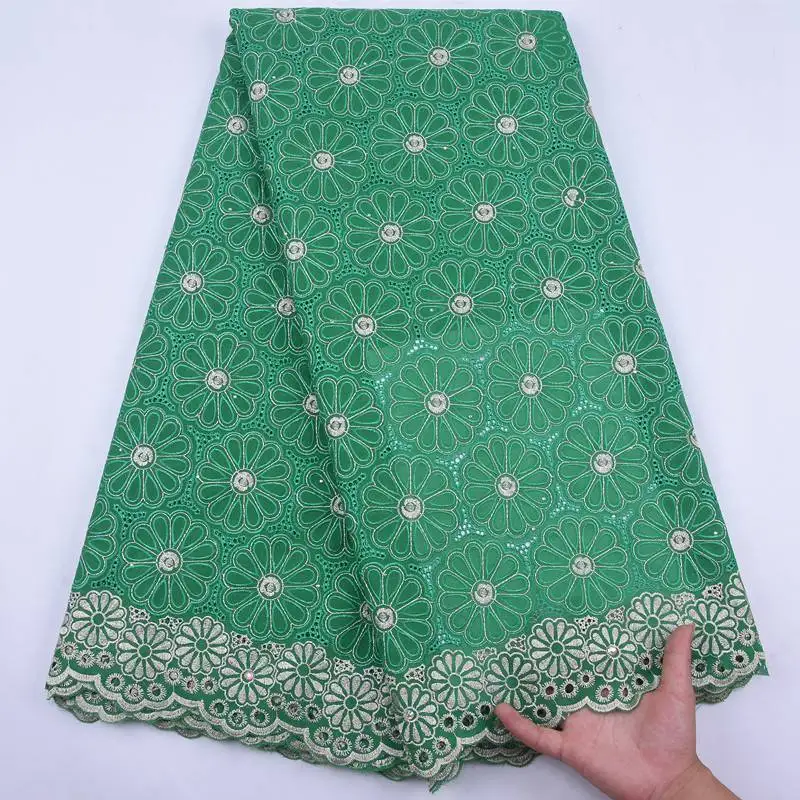 Швейцарская вуаль кружевная ткань Африканская сухая хлопковая с вышивкой