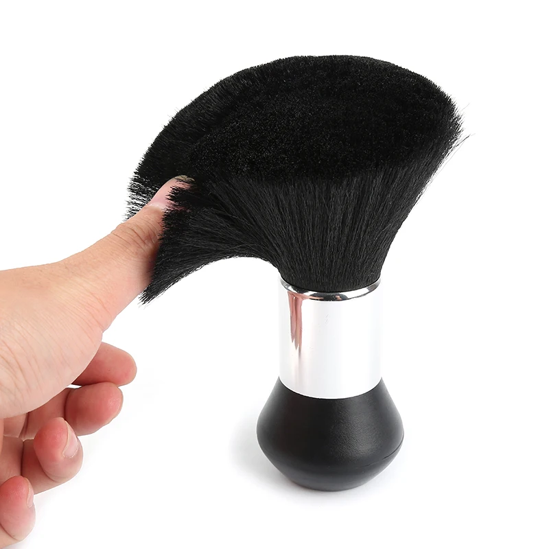 

Professional Soft Black Neck Face Duster Brushes Barber Hair Clean Hairbrush Salon Cutting Hairdressing Styling Makeup Tools