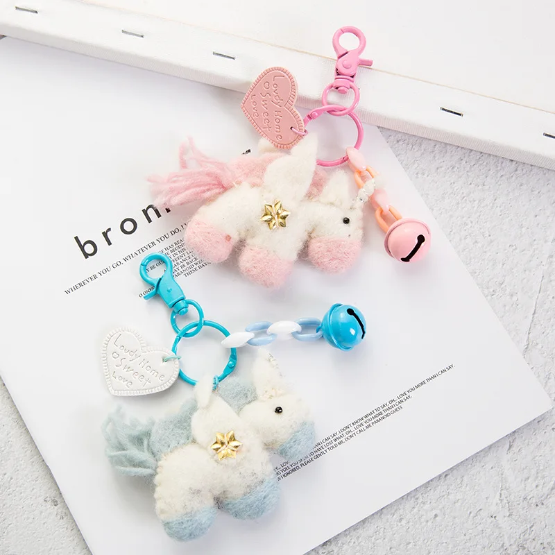 Мультяшные милые брелоки с единорогом Лидер продаж Модный милый брелок для